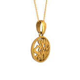 Kabbalah Pendant Amulet Shma Israel Prayer 14K Gold Jewelry from Holy Land